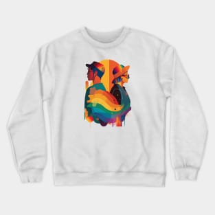 Love in Color: A Rainbow Romance Crewneck Sweatshirt